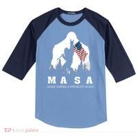 MASA Make America Straight Again Raglan Baseball Sleeve Shirt thumb 0