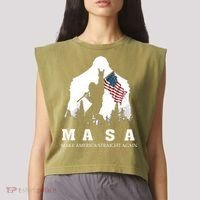 MASA Make America Straight Again Garment-Dyed Women's Muscle Tee thumb 2