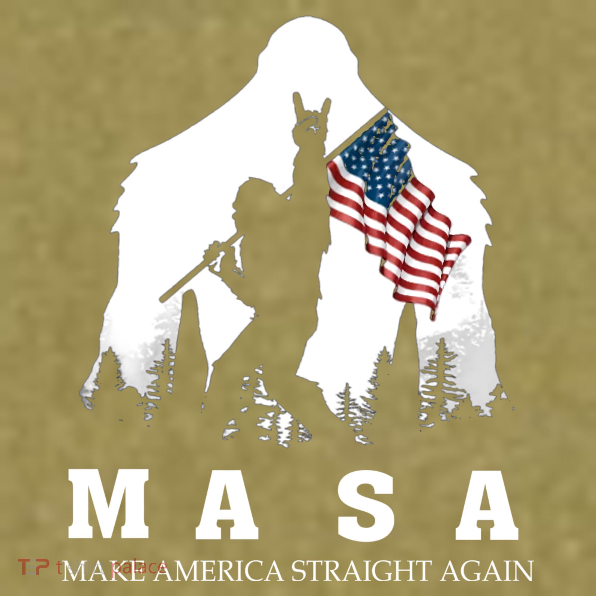 MASA Make America Straight Again Garment-Dyed Women's Muscle Tee