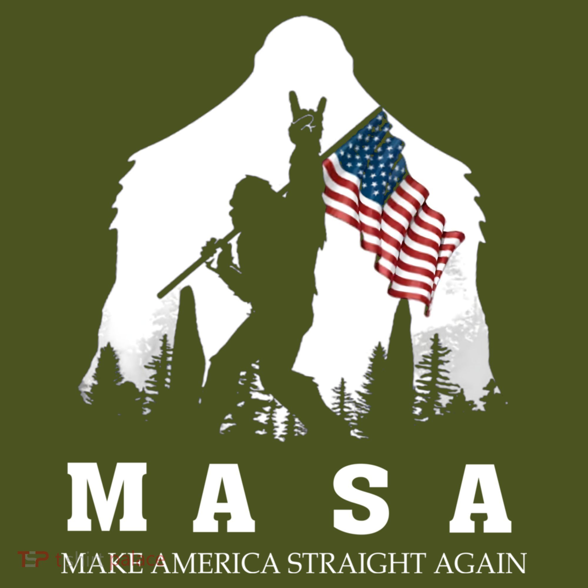 MASA Make America Straight Again The Baniff Cuffed Pom Beanie