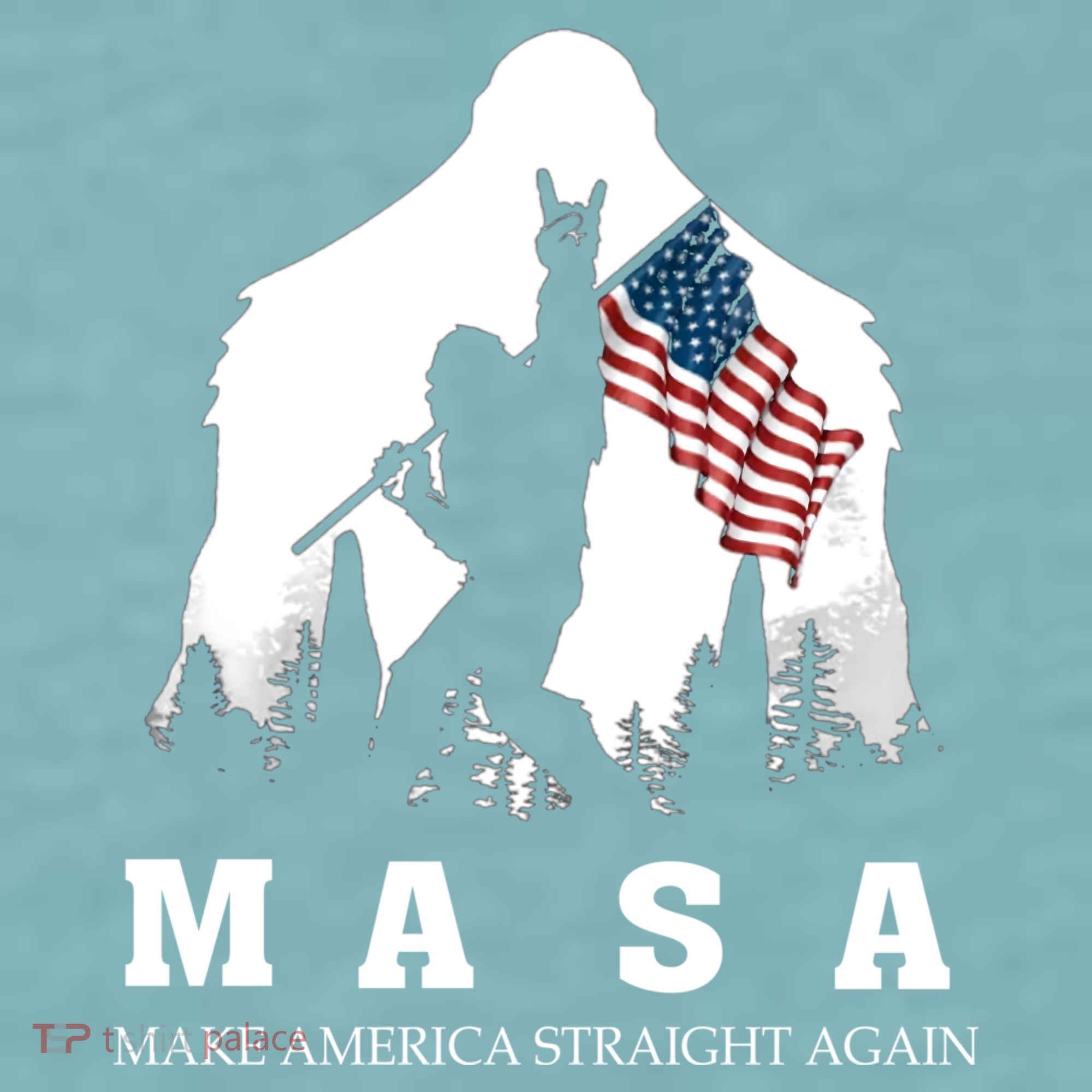 MASA Make America Straight Again Sueded Cloud Jersey T-Shirt
