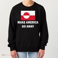 MAGA Make America Go Away I Support Greenland Women's Sweatshirt thumb 0