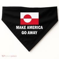 MAGA Make America Go Away I Support Greenland USA-Made Doggie Bandana thumb 0