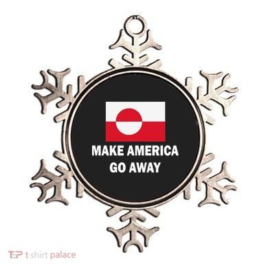 MAGA Make America Go Away I Support Greenland Ornament