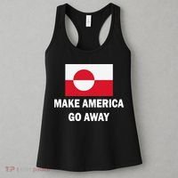 MAGA Make America Go Away I Support Greenland Women's Tank Top thumb 3