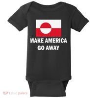MAGA Make America Go Away I Support Greenland Baby Bodysuit thumb 0