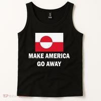 MAGA Make America Go Away I Support Greenland Tank Top thumb 2