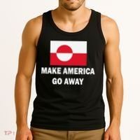 MAGA Make America Go Away I Support Greenland Tank Top thumb 3