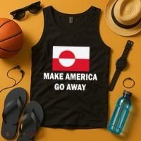 MAGA Make America Go Away I Support Greenland Tank Top thumb 4