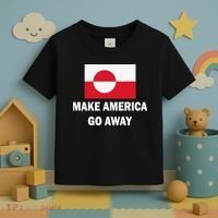 MAGA Make America Go Away I Support Greenland Toddler T-Shirt thumb 3