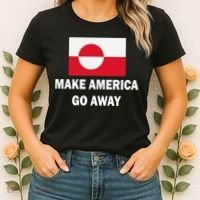 MAGA Make America Go Away I Support Greenland Women's T-Shirt thumb 2