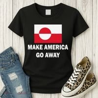 MAGA Make America Go Away I Support Greenland Women's T-Shirt thumb 3
