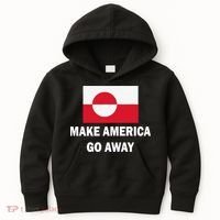 MAGA Make America Go Away I Support Greenland Kids Hoodie thumb 0