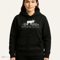 Minnesota Moose And Mountains Souvenir Nature Hoodie thumb 5