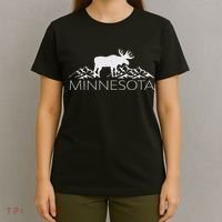 Minnesota Moose And Mountains Souvenir Nature T-Shirt thumb 4