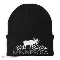 Minnesota Moose And Mountains Souvenir Nature Beanie thumb 0
