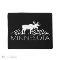 Minnesota Moose And Mountains Souvenir Nature Mousepad thumb 0