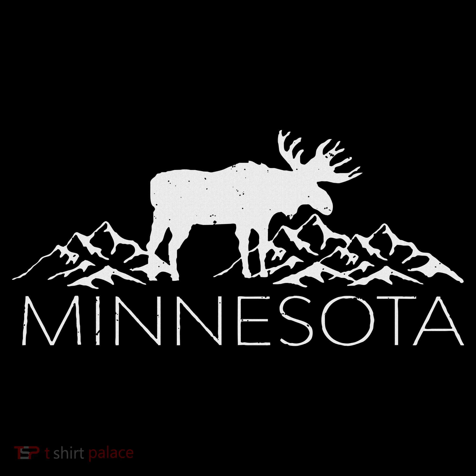 Minnesota Moose And Mountains Souvenir Nature Mousepad
