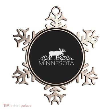 Minnesota Moose And Mountains Souvenir Nature Ornament