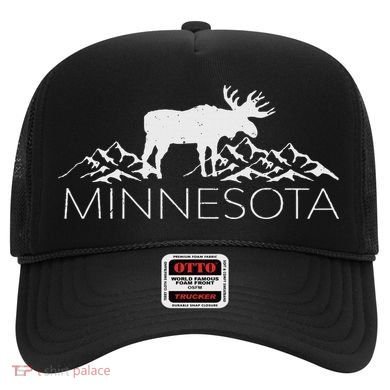 Minnesota Moose And Mountains Souvenir Nature Hat