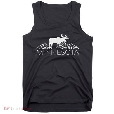 Minnesota Moose And Mountains Souvenir Nature Tank Top