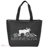 Minnesota Moose And Mountains Souvenir Nature Tote Bag thumb 0