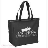 Minnesota Moose And Mountains Souvenir Nature Tote Bag thumb 2