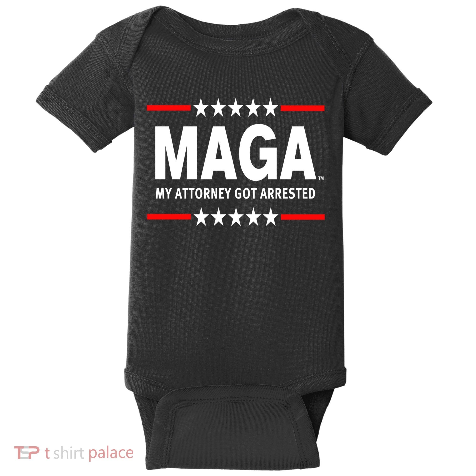 MAGA My Attorney Got Arrested Giuliani Edition Baby Bodysuit