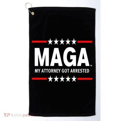 MAGA My Attorney Got Arrested Giuliani Edition Golf Towel