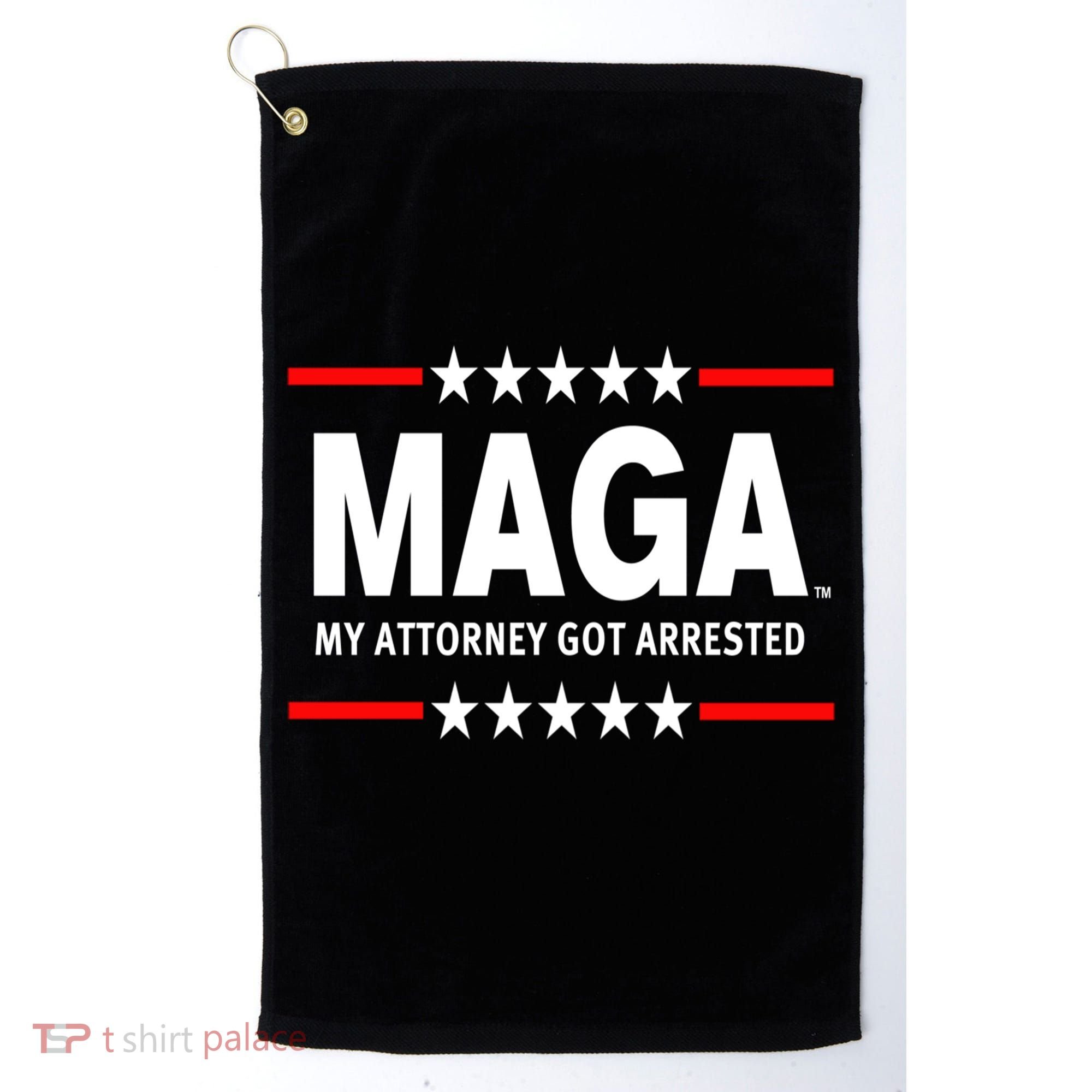 MAGA My Attorney Got Arrested Giuliani Edition Golf Towel