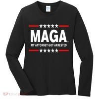 MAGA My Attorney Got Arrested Giuliani Edition Women's Long Sleeve Shirt thumb 0