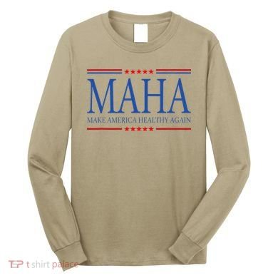 Maha Make America Healthy Again Us Long Sleeve Shirt