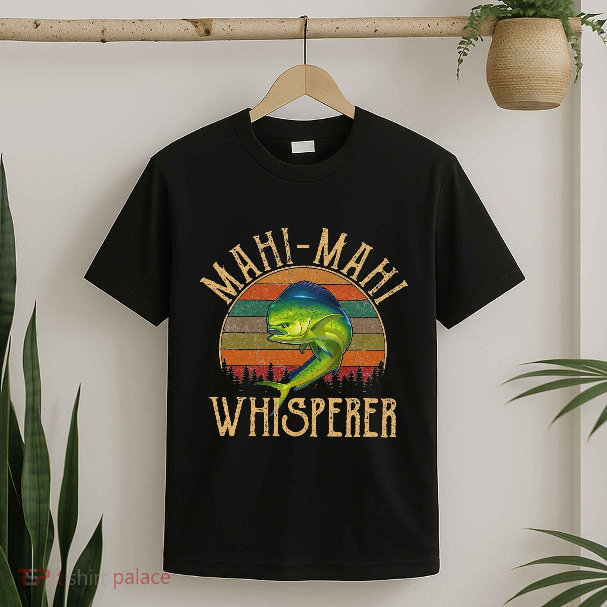 Mahi Mahi American Flag Fishing Mahi Mahi T-Shirt