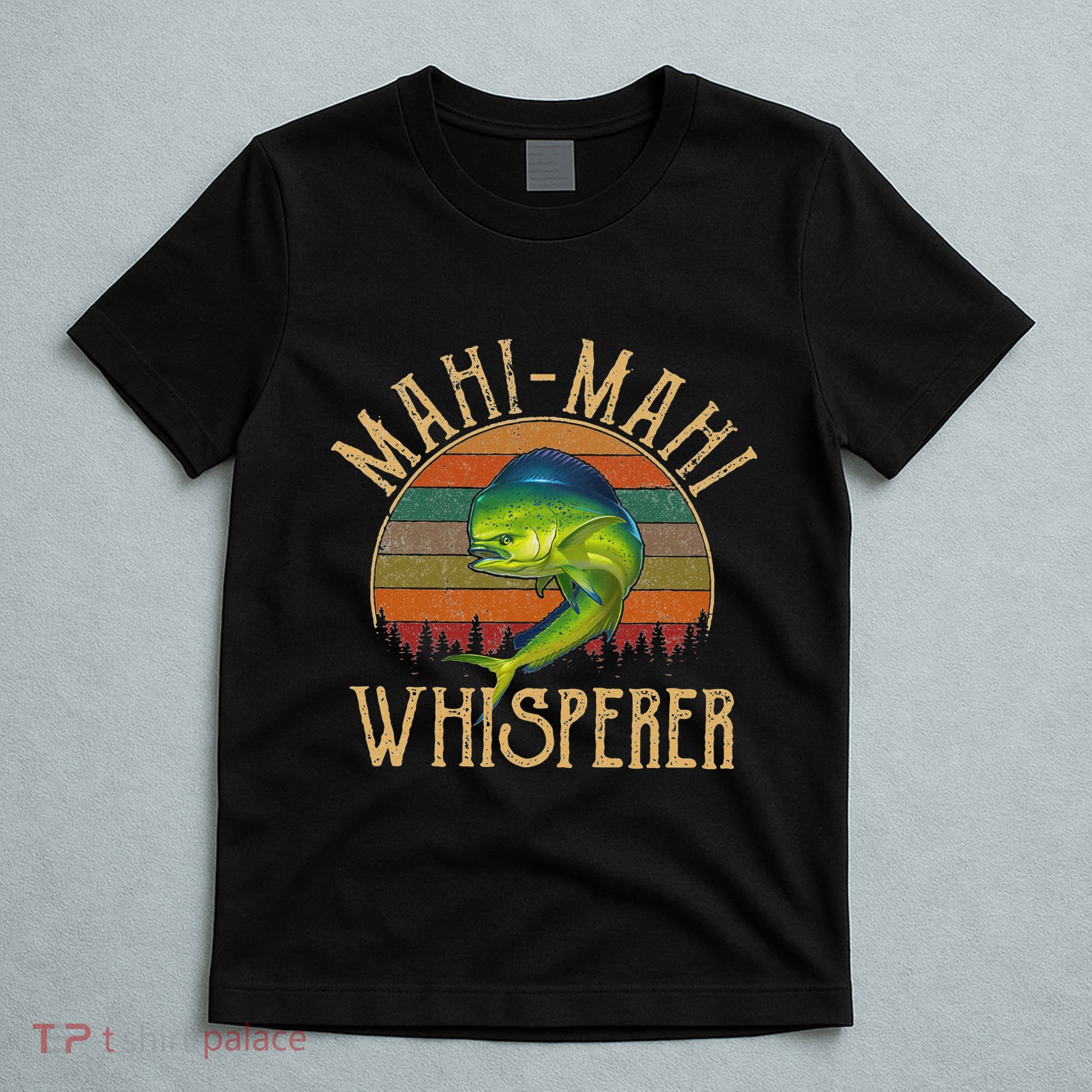 Mahi Mahi American Flag Fishing Mahi Mahi T-Shirt