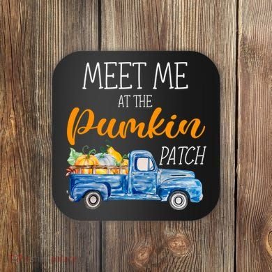Meet Me At The Pumpkin Patch Cute Halloween Coaster