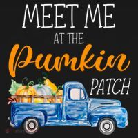 Meet Me At The Pumpkin Patch Cute Halloween Pom Pom 12in Knit Beanie thumb 2