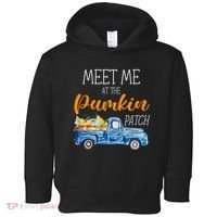 Meet Me At The Pumpkin Patch Cute Halloween Toddler Hoodie thumb 0