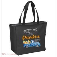 Meet Me At The Pumpkin Patch Cute Halloween Tote Bag thumb 2