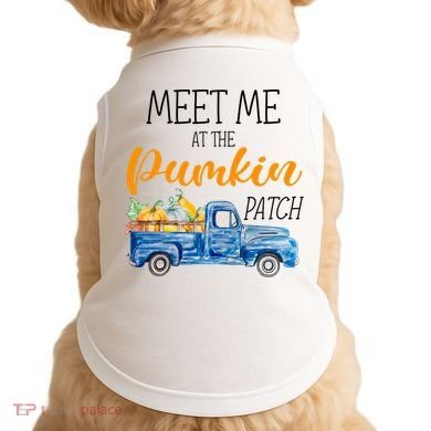 Meet Me At The Pumpkin Patch Cute Halloween Doggie Tank