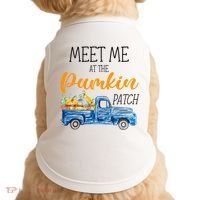 Meet Me At The Pumpkin Patch Cute Halloween Doggie Tank thumb 0