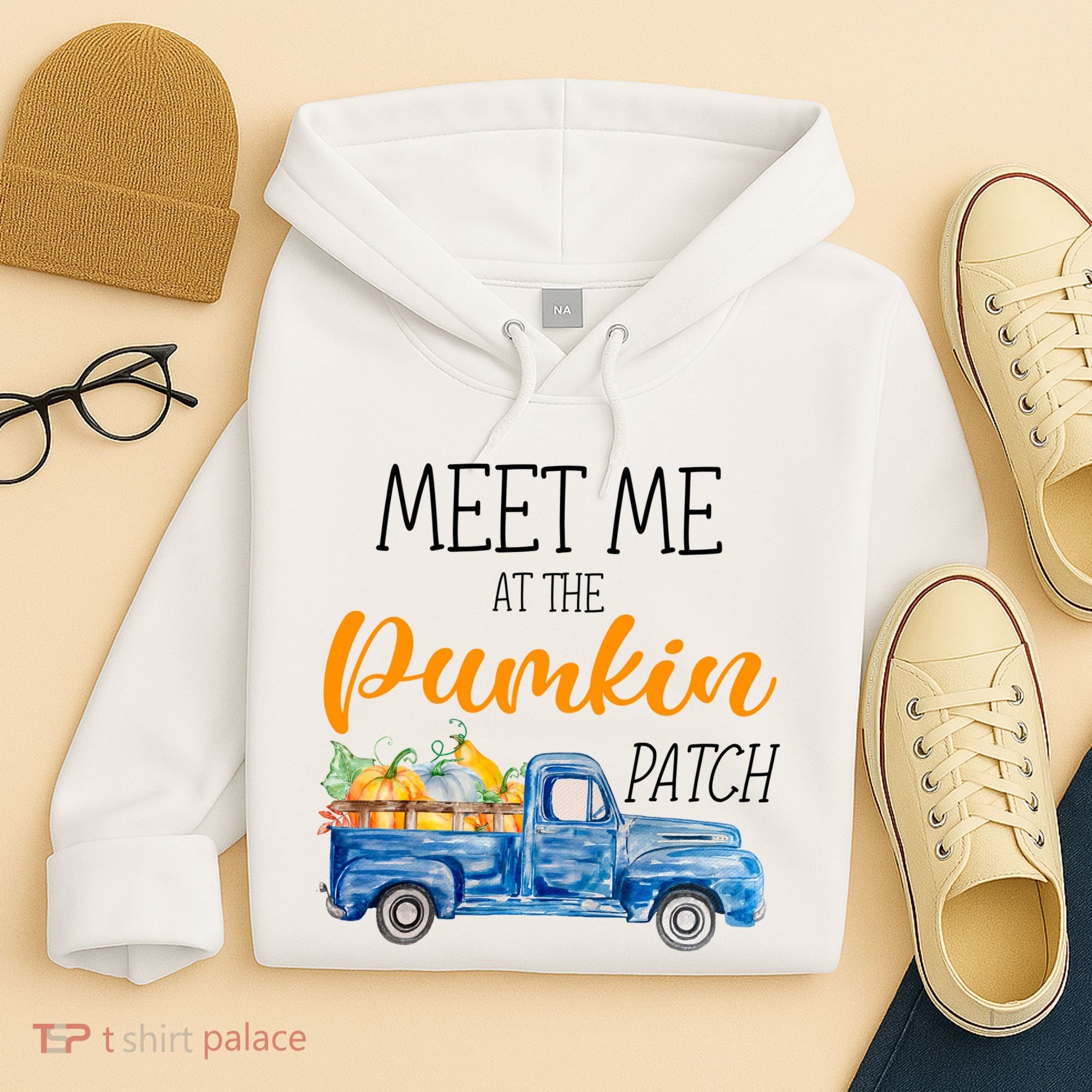 Meet Me At The Pumpkin Patch Cute Halloween Hoodie