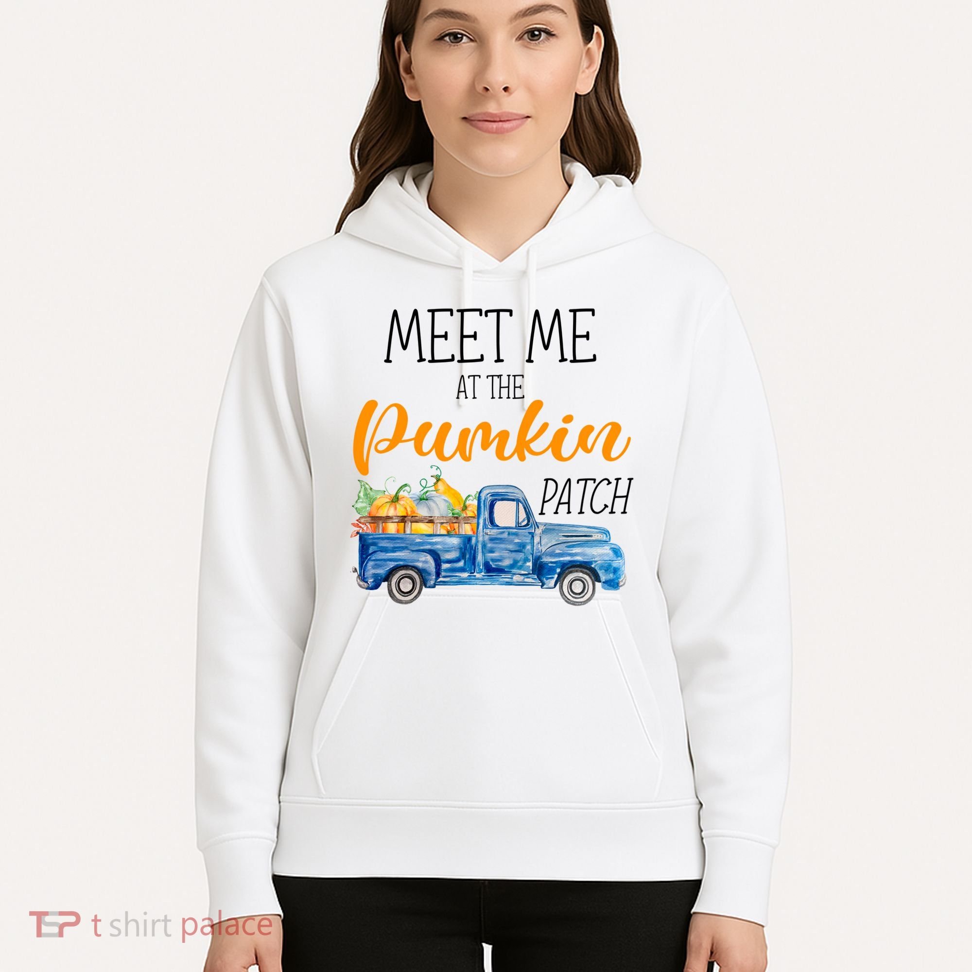 Meet Me At The Pumpkin Patch Cute Halloween Hoodie