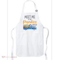 Meet Me At The Pumpkin Patch Cute Halloween Apron thumb 0