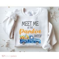 Meet Me At The Pumpkin Patch Cute Halloween Sweatshirt thumb 2
