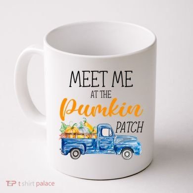 Meet Me At The Pumpkin Patch Cute Halloween Coffee Mug