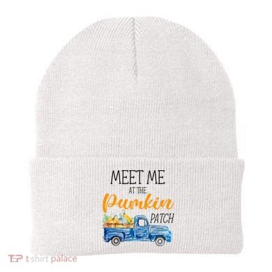 Meet Me At The Pumpkin Patch Cute Halloween Beanie