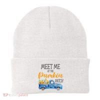 Meet Me At The Pumpkin Patch Cute Halloween Beanie thumb 0