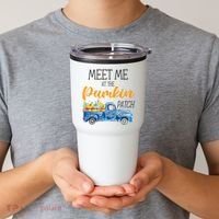 Meet Me At The Pumpkin Patch Cute Halloween Tumbler thumb 2