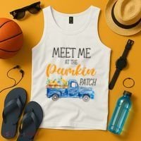 Meet Me At The Pumpkin Patch Cute Halloween Tank Top thumb 4