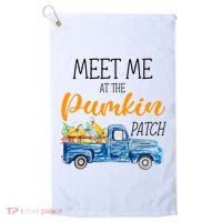 Meet Me At The Pumpkin Patch Cute Halloween Golf Towel thumb 0